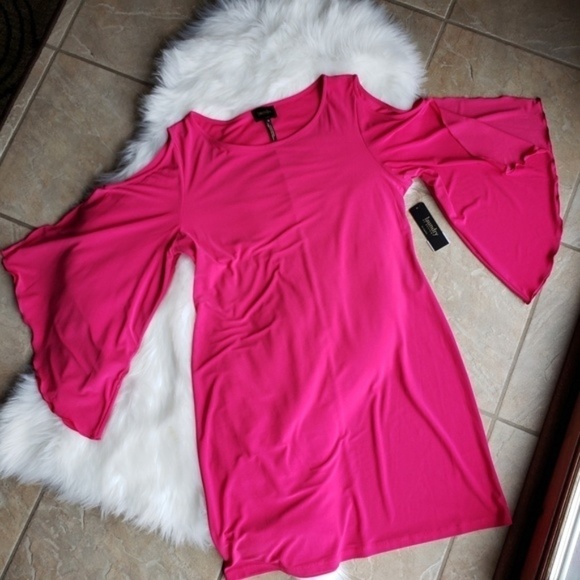 NWT Laundry by Design Cold-Shoulder Shift Dress M - Picture 5 of 8